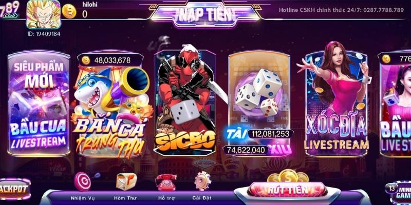 Hệ sinh thái game đa dạng, được thiết kế tối ưu cả về đồ họa, tốc độ và tỷ lệ trả thưởng